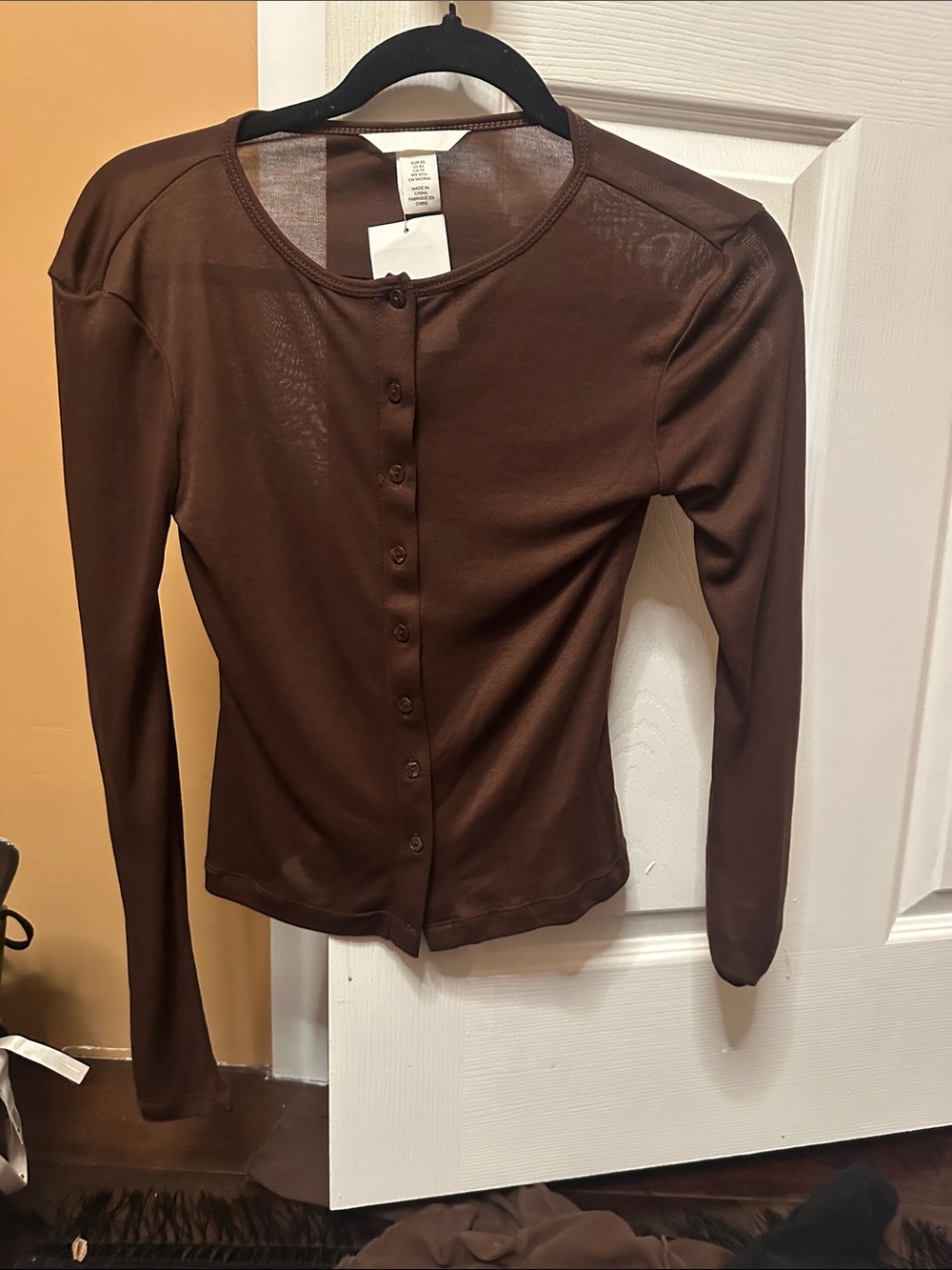 H and m sheer top